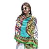 Ethnic Style Silk Scarf: Women's Sunscreen Shawl & Beach Towel