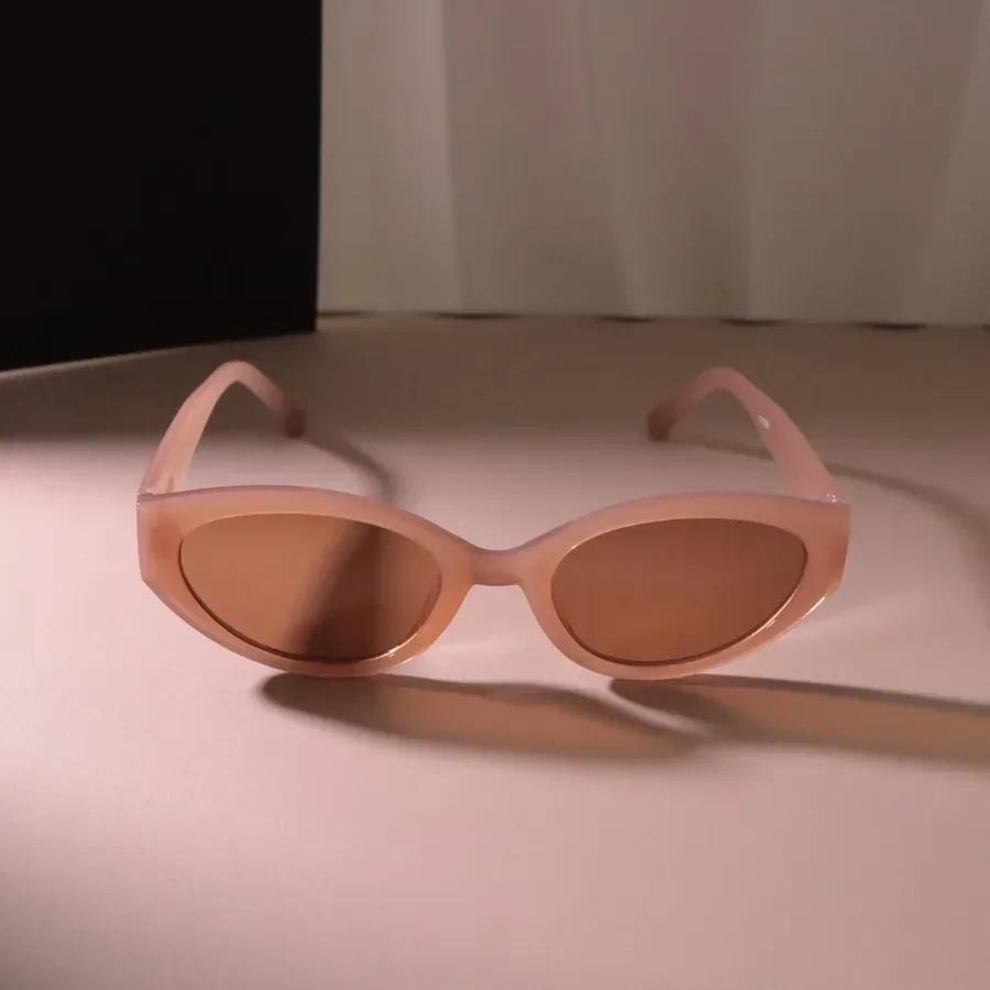 Small Frame Oval Sunglasses Women Men Designer Brand Sun Glasses Female Mirror Colors Luxurious Black Fashion