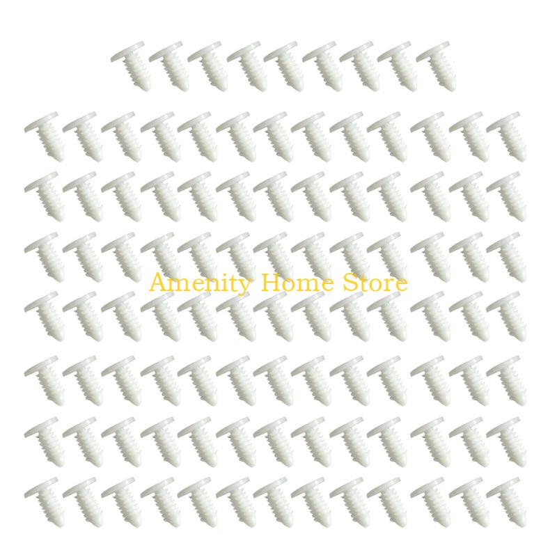 

F26C 100 Pcs Tree-shape Rivets Push Pins Rivet Honeycomb Lasers Bed Retaining Pins Fasteners Plastic Hole Hood Pressure Pins black