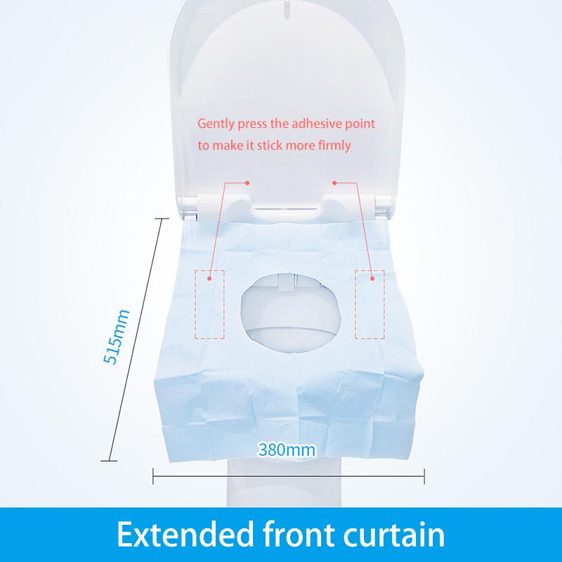 10pcs Disposable Toilet Pad Waterproof Travel Hotel Pregnant Woman The Elderly Toilet Dirt Separator With Glue Dispensing