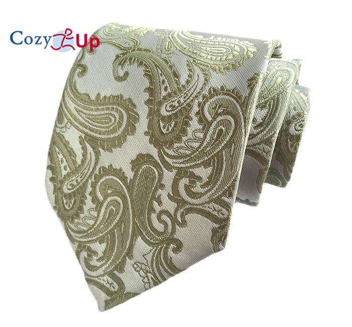 Cozy Up 3.15"(8cm) Fashion Striped PaisleyTies Men Plaid Flower Necktie for Wedding