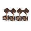 2L2R/4L/4R/1L3R/3L1R Open Gear Bass 4 String Tuners Tuning Pegs Keys Machine Heads For Bass Guitar Chrome Gold Black