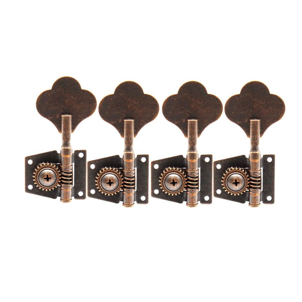 2L2R/4L/4R/1L3R/3L1R Open Gear Bass 4 String Tuners Tuning Pegs Keys Machine Heads For Bass Guitar Chrome Gold Black