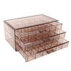 Jewelry Box 3 Layer 72 Cells Antioxidant Acrylic Clear Jewelry   for Earring Necklace