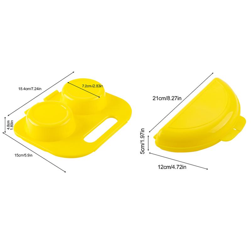 Multifunktionale Mikrowellen-Dampf-Eierablage Home Eierwerkzeuge Omelettkocher Pfanne Frühstück Omelettkocher Form Küchenhelfer Werkzeuge