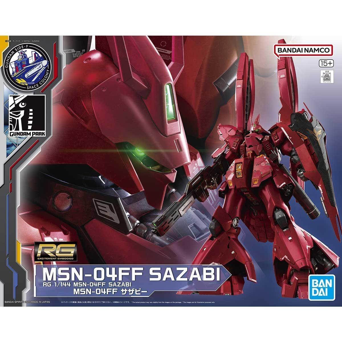[USED] Bandai Spirits RG 1/144 MSN-04FF Sazabi Gundam Side-F Limited Model Kit Japan Import