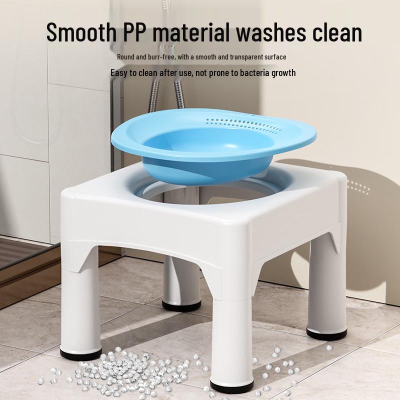 Sittbadpall utan hukning: Hemmoroidlindring, Tvätt efter förlossning och Sitsbadkar.