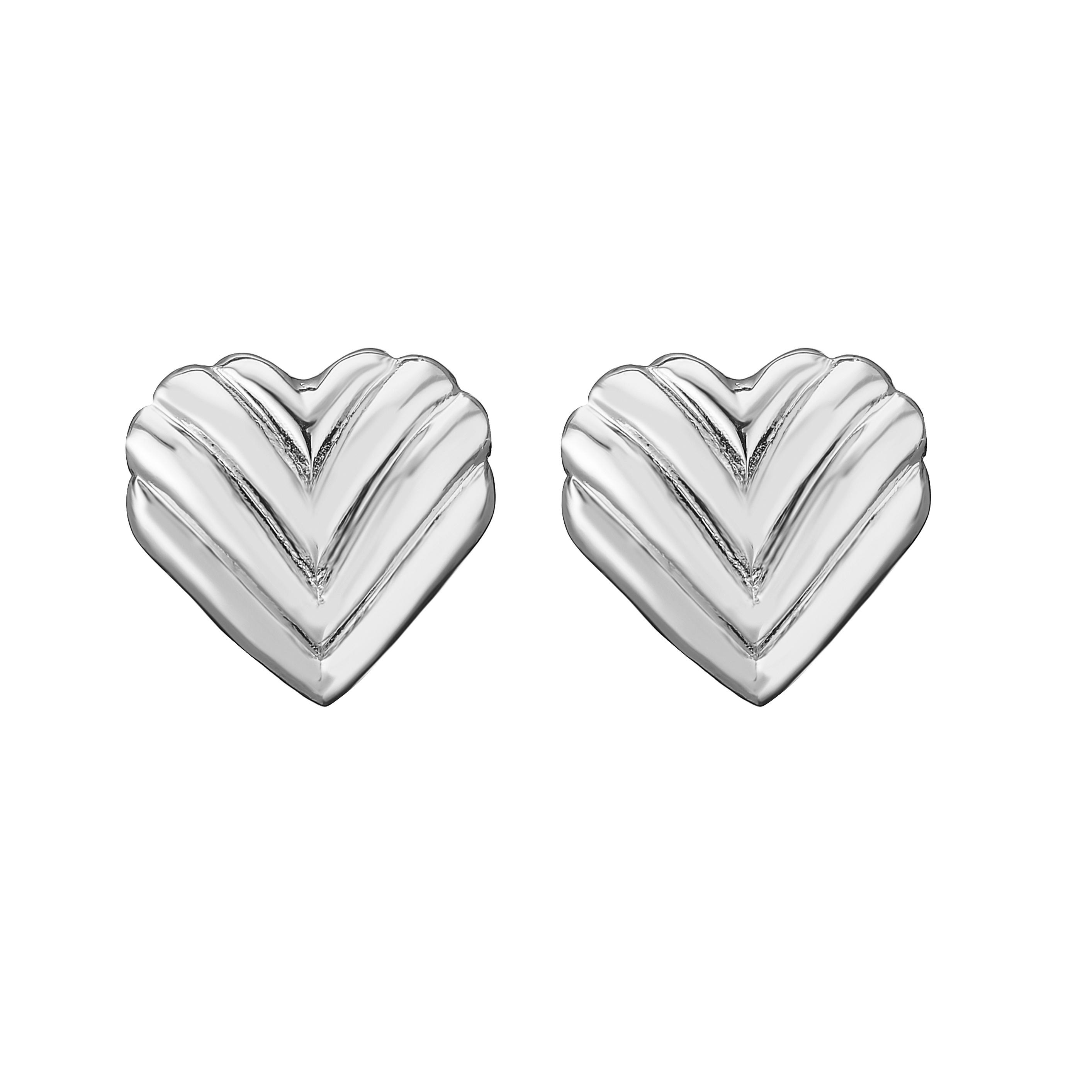 

HECHENG,Pearl Earrings For Women Zircon High-class Luxury Zircon Flower Heart Women s Stud Earrings
