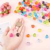 5pcs Cute Resin Heart Shaped Pendant DIY Bracelet Necklace Earrings Keychain Foot Chain Phone Chain