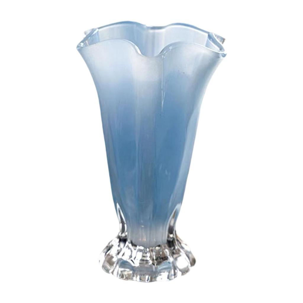 Creative Vase Petal Shape Macaron Color Delicate and Elegant Water Grown Flowers Vase, Desktop Floral Art Decoration Ornament