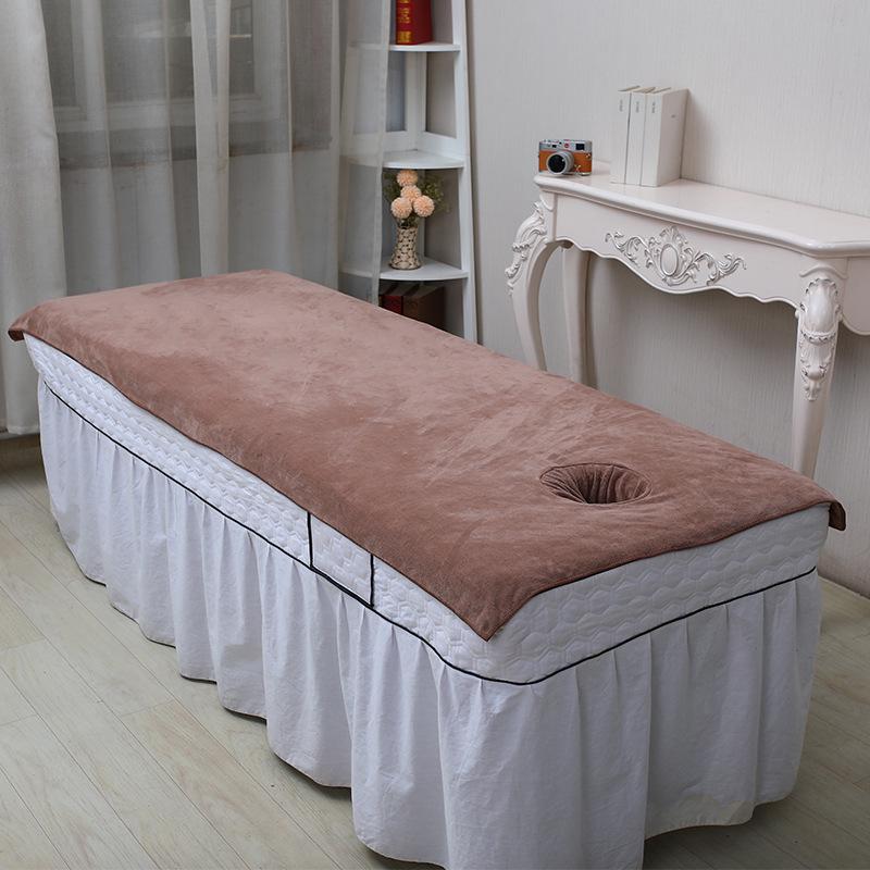 Large Absorbent Bedding Towel with Hole for Massage Therapy Bed