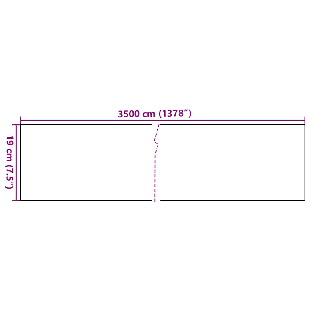 Garden Privacy Screen PVC 35x0.19 M Cream