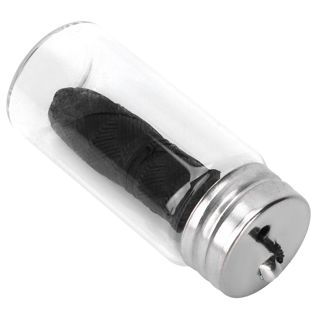 Portable Dental Floss Teeth Stain Plaque Removal Floss with Refillable Container BottleBlack