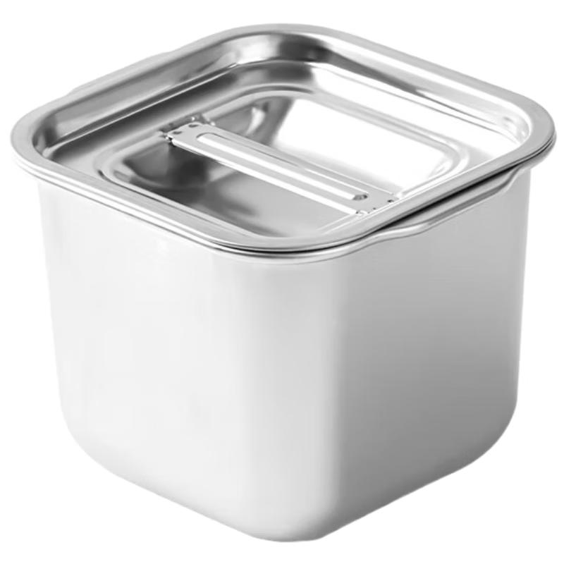 Stainless Steel Condiment & Oil Storage Jars with Lids
