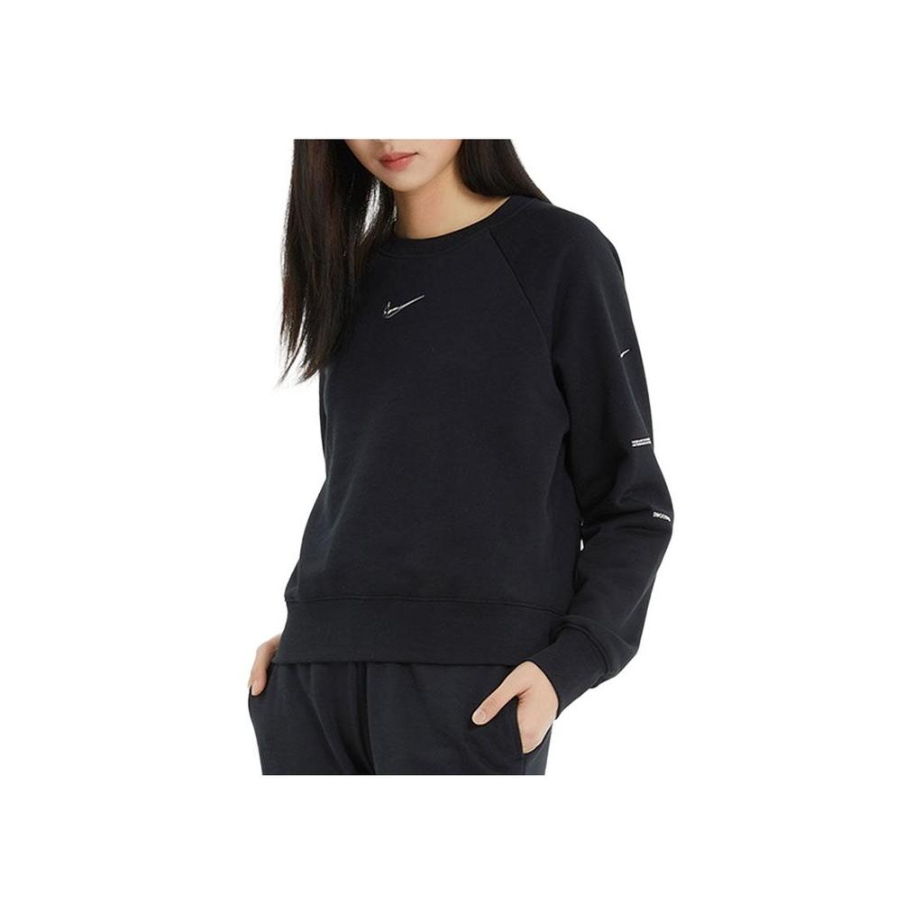 Nike Sportswear Pullover Crew Neck Long Sleeve Sweatshirt Women Sweatshirt Black DN4835-010