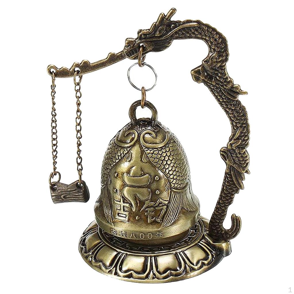 Fengshui Bell Blessing for Home Garden Desk Decor Length 7cm/2.76 Width Inch 12cm/4.72
