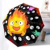 1pc Automatic Opening Umbrella with Fire Monster Design - Portable Folding Design, 8-Bone Iron Frame, Outdoor, Ideal Gift for Fans, Travelers, Daily U
