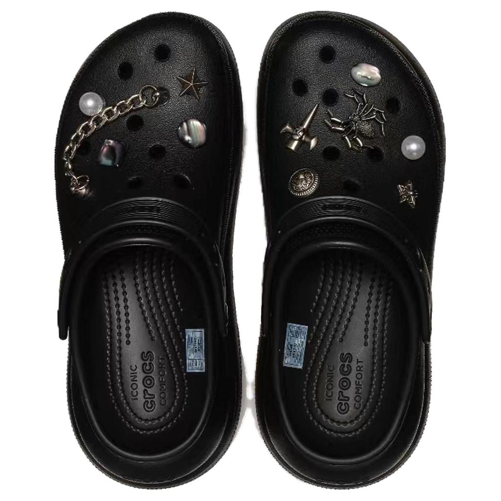 Crocs Classic Clog Desert Rose, Duchess, Gothic, Gothic, Spider, Pearl Clogs Unisex Black 207521-001(Team182-)