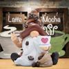 Resin Coffee Gnome Figurine Decorations - Indoor Home Decor Coffee Gnome Desk Decorations Small Resin Coffee Gnome Sculptures Bar Decorations For Home