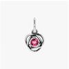 Pandora October Birthstone Pink Eternity Circle Pendant Dangle Silver Charm 793125c10