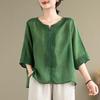 Hodo Damen Sommer T-Shirt mit Stickerei, lockere Passform