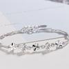 Original Diamond-free Four-leaf Clover Bracelet Korean Version of Simple Niche Design Bracelet Fresh and Light Luxury Bracelet