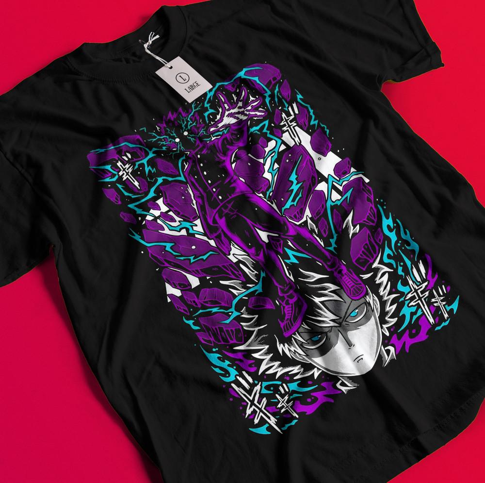 

Mob Psycho 100 T-Shirt Shigeo Kageyama Tshirt Arataka Reigen Shirt Hanazawa Tee BB1234 M