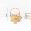 Willow Woven Princess Handbag: Floral Basket, Wedding Gift, and Pastoral Flower Arrangement Souvenir