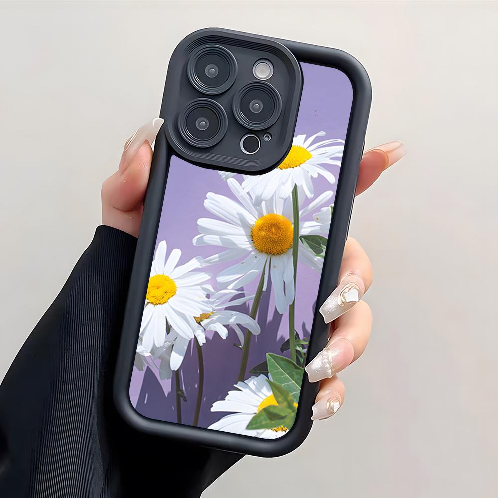 Flowers Phone Case For IPhone 17 Pro Max 15 Pro 16 14 Plus 12 13 Mini 11 Pro Shockproof Cover