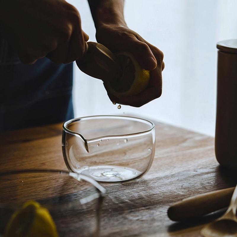 350/600ml Průhledná čajová miska s výlevkou Dvouvrstvá japonská miska na matcha Žáruvzdorná miska na míchání salátu Mísy vhodné do mikrovlnné trouby