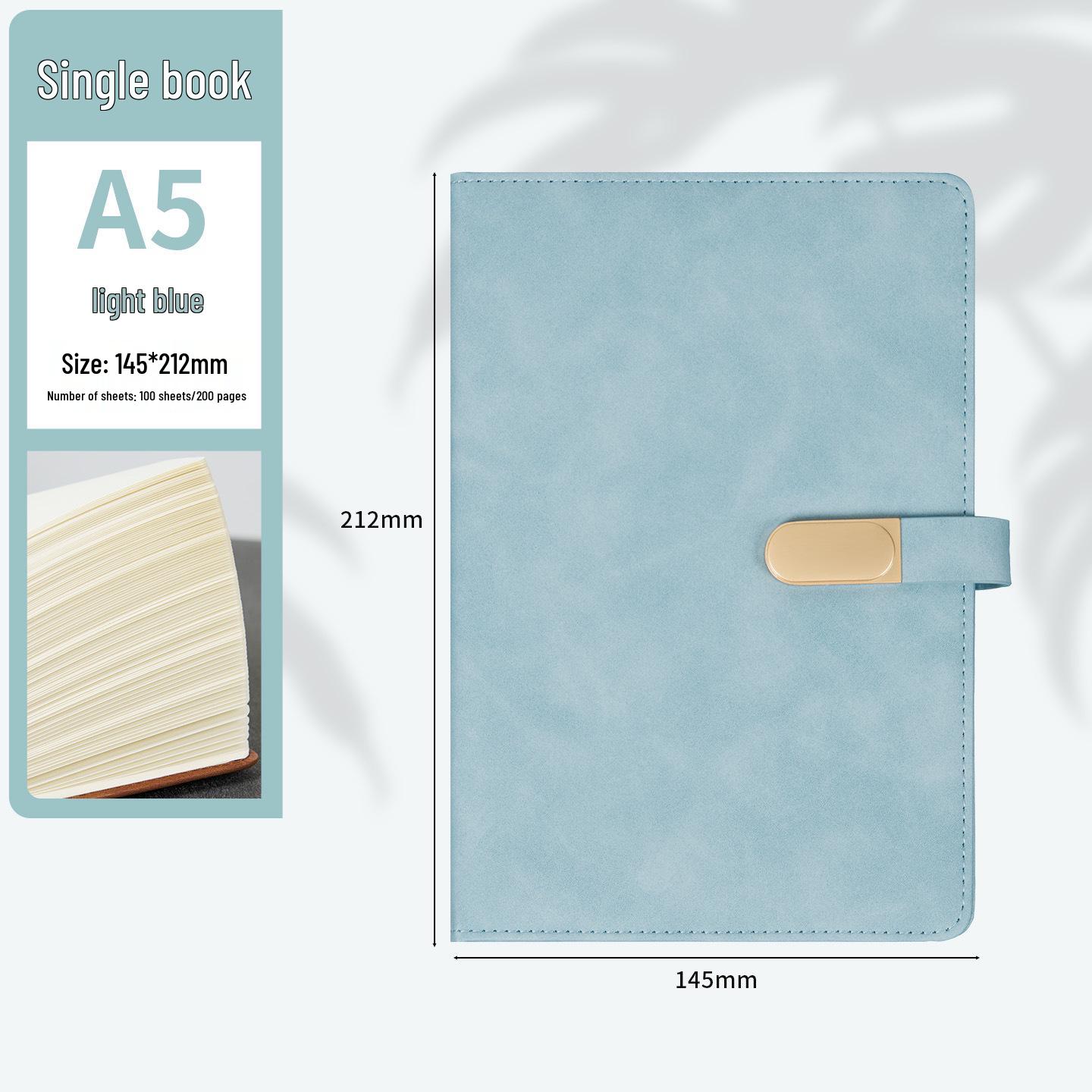A5 Custom Business Buckle Notepad & Thickened Diary Gift Set A5 синий