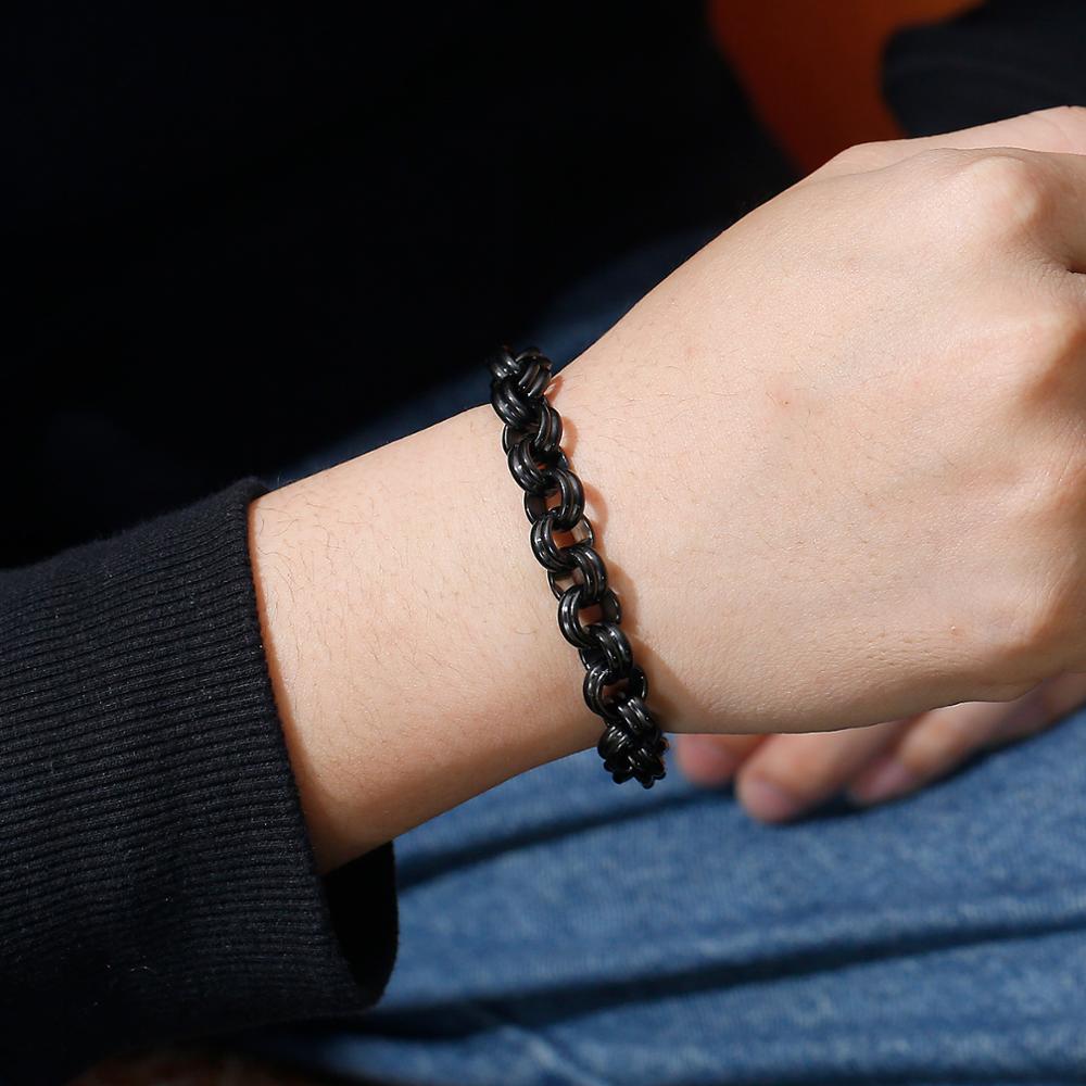 Kalen Trend Simple Men's Stainless Steel Bracelet Circle Combination Exquisite Jewelry