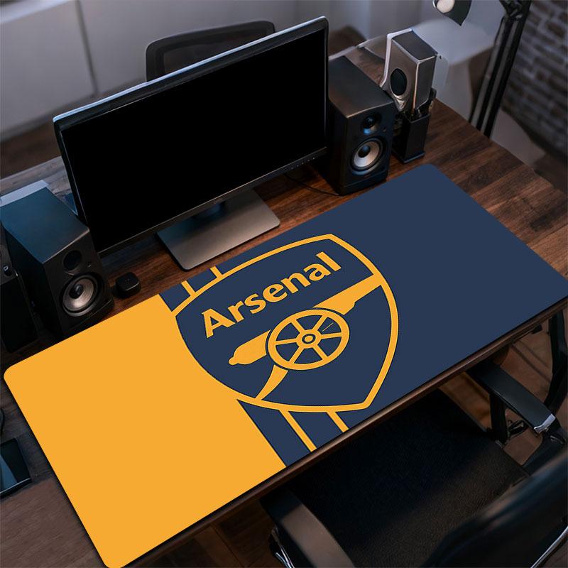 Arsenal Mouse Pad, Large Gaming Desk Mat, Non-slip XXL Mousepad for Laptop & Tablet, Mini PC Playmat with Stitched Edges