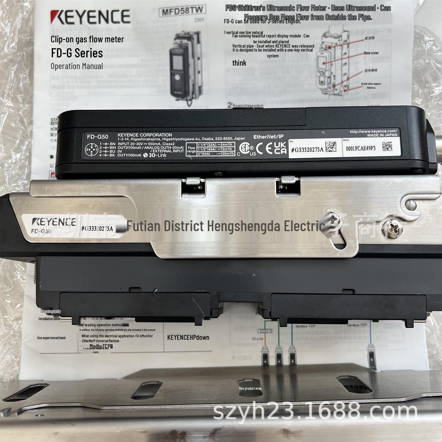 

FD-G Series Clamp-on Gas Flow Meters FD-G25, FD-GD25U, FD-G50 Genuine FD-G50