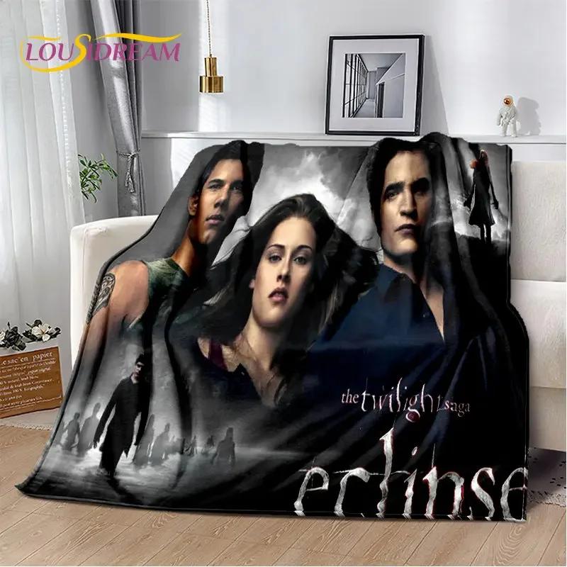 Die Twilight Saga HD-bedruckte weiche Plüschdecke, Flanelldecke, Überwurf, Decke für Wohnzimmer, Schlafzimmer, Bett, Sofa, Picknick, Abdeckung für Kinder