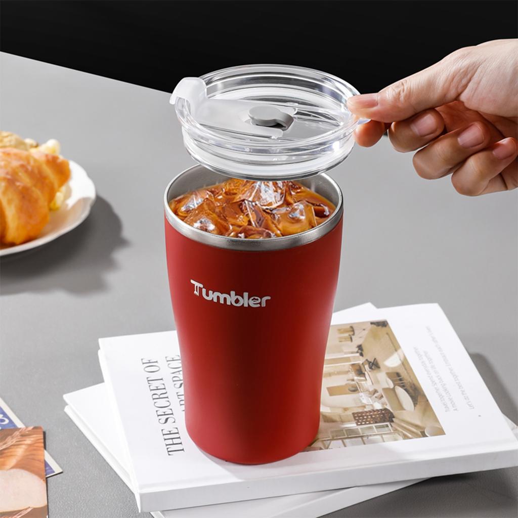 500ml Thermal Water Bottle 304 Stainless Steel Double Wall Insulated Milk Coffee Mug Large Capacity Sealed Water Cup For Student