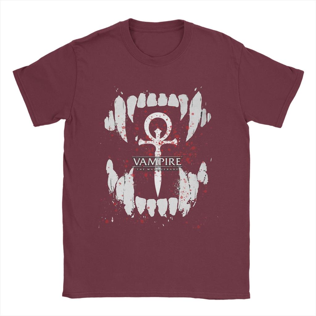 Couple T Shirt Vampire the Masquerade  T Shirts Novelty  Summer Tee Shirt Vintage Cotton Clothing Plus Size