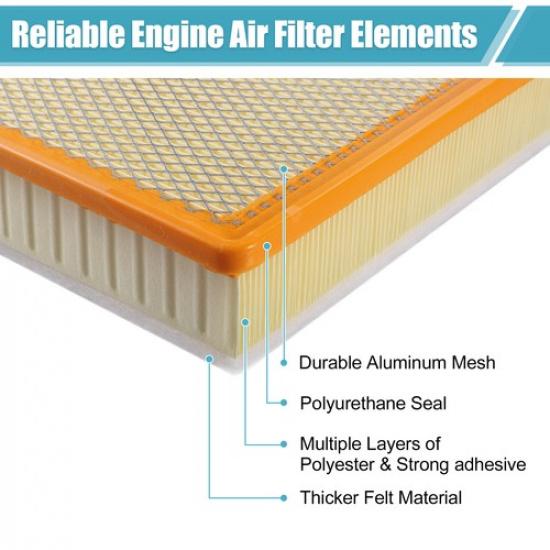 Car Engine Air Filter 84554703 Single  for GMC Sierra 2500 HD 2010-2012