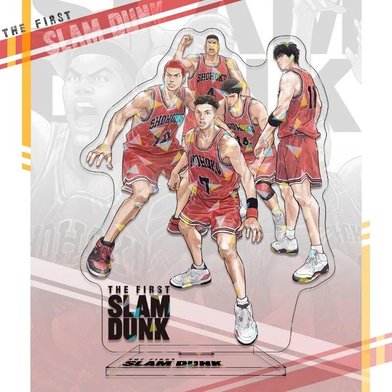 SLAM DUNK Standing Anime Laser Stand Action Figure Doll Sakuragi Hanamichi Kaede Rukawa Model Plate Holder Desk Decor Fan Gift