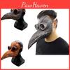 Stylish Long Nose Plague Doctor Mask Crafted From Non-toxic Faux Leather For Halloween