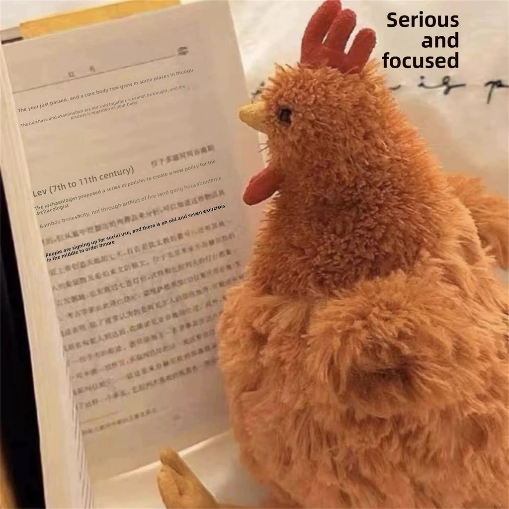 MSS Clooney Rooster Girl Comfort Doll Plush Toy Sleeping Pillow Creative Cecil Chick Plush Cushion Pillow