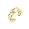 Adjustable 18K Gold Toe Rings For Women Beach Open Toe Rings Flower Arrow Tail Pinky Band Rings Barefoot Foot Jewelry