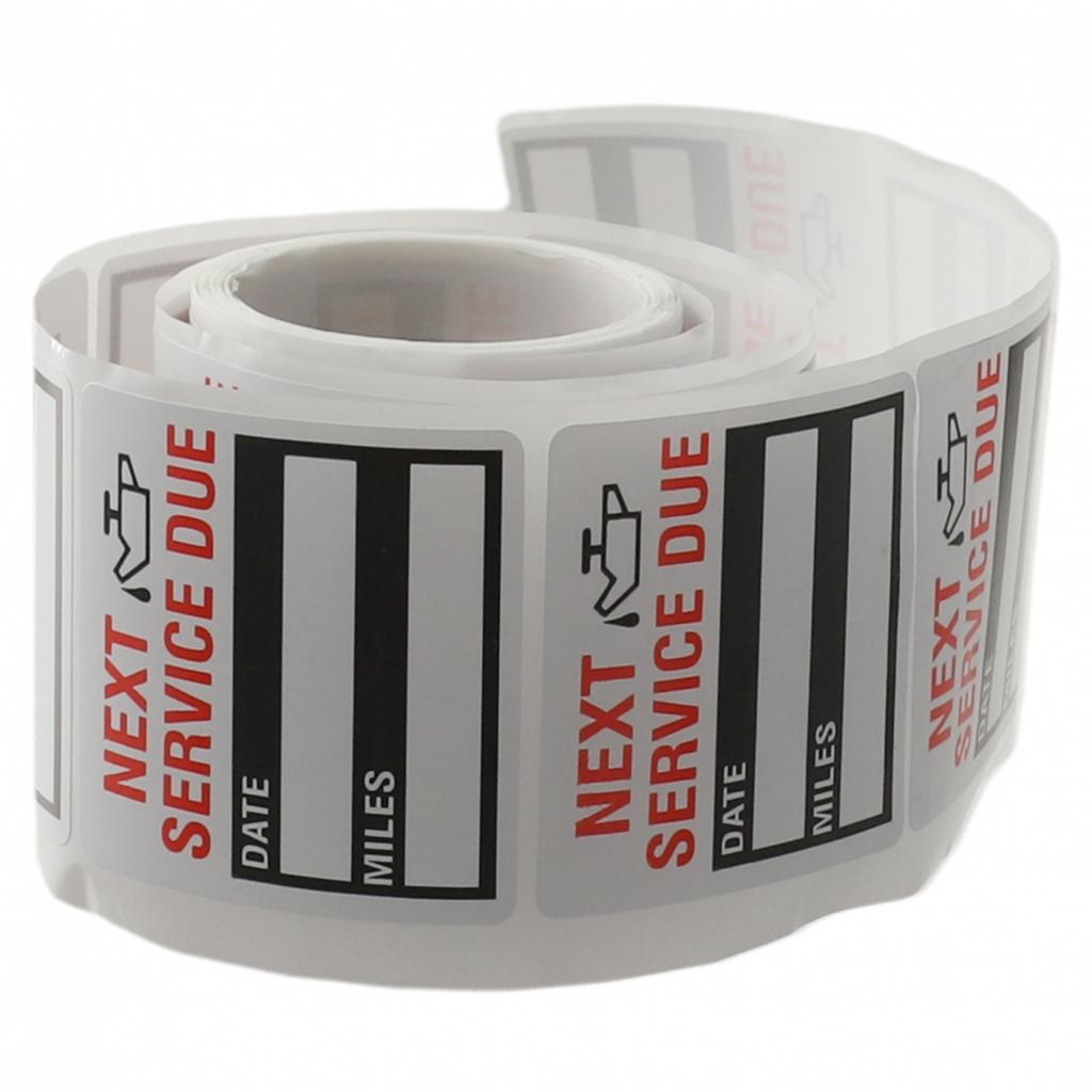 Oil Change Service Reminder Sticker 2*2 Inch Car Stickers