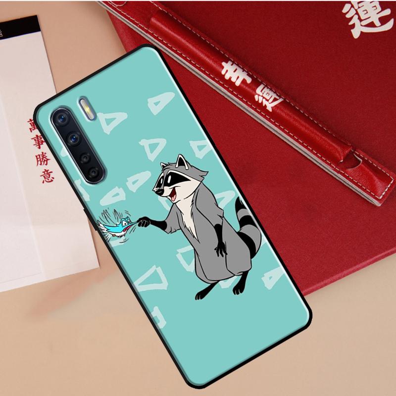 Funny little raccoon Case For Oppo A78 A38 A80 A60 A40 A18 A98 A58 A96 A76 A16 A94 A74 A54 A15 A17 A57 A77 A5 Pro