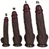 Extra Large Realistic Dildo 14.17" – Ultra Soft Silicone Penis with Strong Suction Cup for Hands-Free Play,Lifelike Texture,Adult Toy for Women&Couple