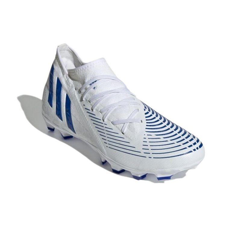 Adidas Predator Edge.3 MG Soccer Shoes Men Footwear White Blue GY8057