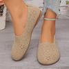 Women's New Large Size Hollow Low Top Single Shoes Retro Soft Sole Breathable One Foot Pedal Lazy Shoes Doudou Shoes