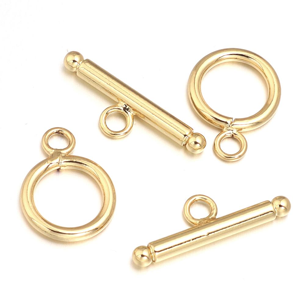 4-5Sets/Lot  Metal OT Clasps Connectors For Bracelet Necklace DIY Toggle Clasps Buckle Jewelry Making Supplies Connectors