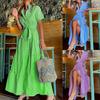 Damenbekleidung, beliebtes bedrucktes modisches lockeres Kleid