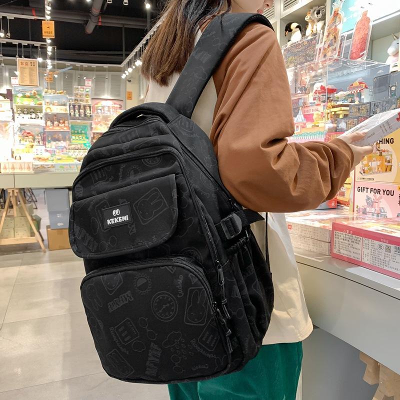 Small fresh printing student schoolbag Harajuku large capacity primary school student junior high school student backpack
